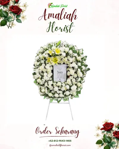 Krans Bunga Duka Cita di Daya